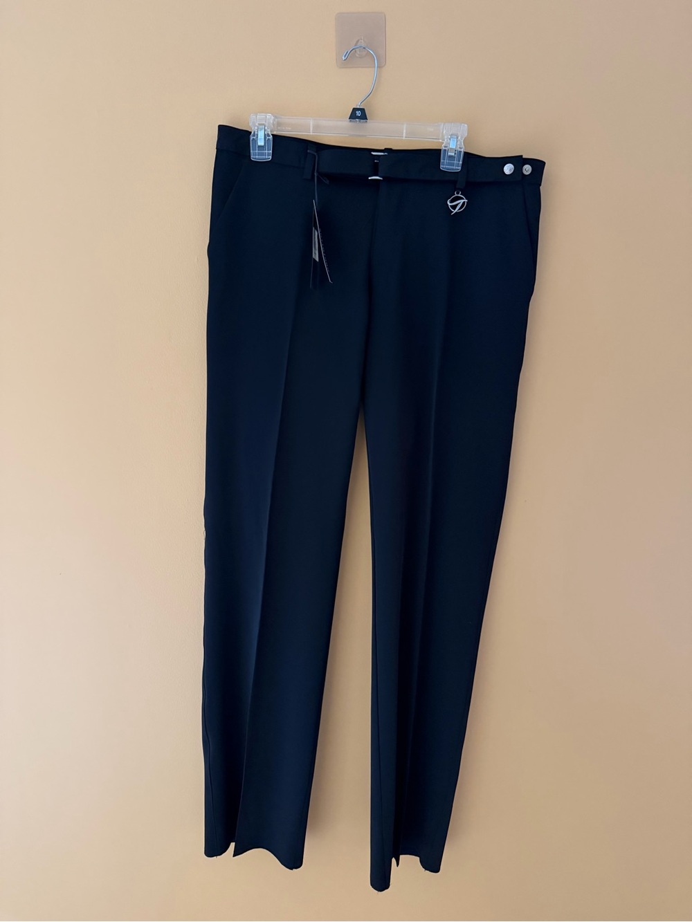 NWT black Men’s Dress Pants by Sottotono Straight Fit, unhemmed,   waist 34